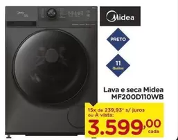 Oferta de Midea - Lava E Seca Mf200d110wb por R$3599 em Carrefour