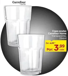 Oferta de Carrefour - Copo Avulso por R$3,99 em Carrefour