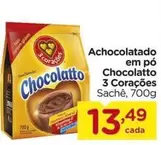 Oferta de 3 Corações - Achocolatado Em Pó Chocolatto por R$13,49 em Carrefour