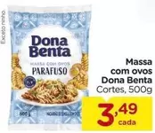 Oferta de Dona Benta - Massa com ovos por R$3,49 em Carrefour