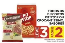 Oferta de Sabores - Todos Os Biscoitos Pit Stop Ou Crocantissimo, Sabores em Carrefour