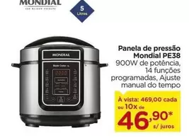 Oferta de Mondial - Panela De Pressão  PE38 por R$46,9 em Carrefour