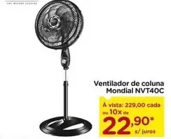 Oferta de Mondial - Ventilador De Coluna Nvt40c por R$22,9 em Carrefour