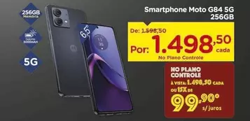 Oferta de De   - Smartphone Moto G84 5g 256gb por R$1498,5 em Carrefour