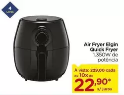 Oferta de Elgin - Air Fryer  Quick Fryer por R$229 em Carrefour