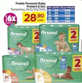 Oferta de Personal - Fralda Baby por R$28,9 em Carrefour