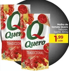 Oferta de Quero - Molho De Tomate por R$1,99 em Carrefour