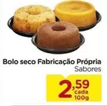 Oferta de Sabores - Bolo Seco Fabricação Própria por R$2,59 em Carrefour