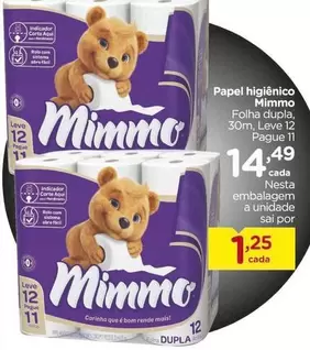 Oferta de Mimmo - Papel Higiênico por R$14,49 em Carrefour