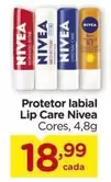 Oferta de Nivea - Protetor Labial Lip Care por R$18,99 em Carrefour