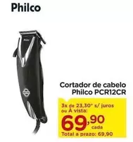 Oferta de Philco - Cortador De Cabelo PCR12CR por R$69,9 em Carrefour