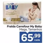 Oferta de Carrefour - Fralda My Baby por R$65,99 em Carrefour