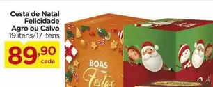 Oferta de Santa Felicidade - Cesta De Natal Agro Ou Calvo por R$89,9 em Carrefour