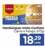 Oferta de Confiare - Hambúrguer Misto por R$18,29 em Carrefour