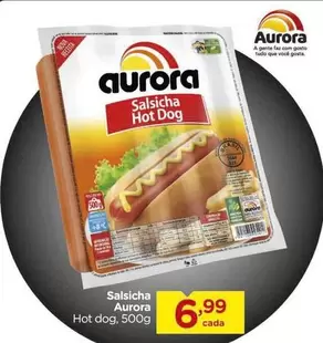 Oferta de Aurora - Salsicha por R$6,99 em Carrefour