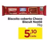 Oferta de Nestlé - Biscoito Coberto Choco Biscuit por R$5,1 em Carrefour