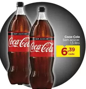 Oferta de Coca-Cola - Sem Acucar por R$6,39 em Carrefour