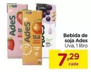 Oferta de Ades - Bebida De Soja por R$7,29 em Carrefour