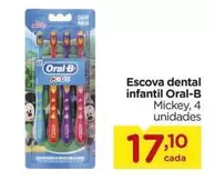 Oferta de Oral-B - Escova Dental Infantil por R$17,2 em Carrefour