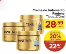 Oferta de Pantene - Creme De Tratamento por R$28,59 em Carrefour