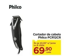 Oferta de Philco - Cortador De Cabelo Pcr12cr por R$69,9 em Carrefour