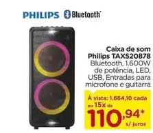 Oferta de Philips - Caixa De Som por R$110,94 em Carrefour