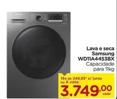 Oferta de Samsung - Lava E Seca Wd11a4453bx por R$3749 em Carrefour