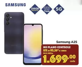 Oferta de Samsung - A25 por R$1699 em Carrefour