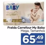 Oferta de Carrefour - Fralda My Baby por R$65,49 em Carrefour