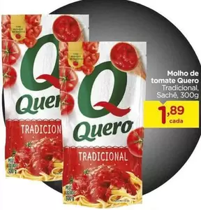 Oferta de Quero - Molho De Tomate por R$1,89 em Carrefour