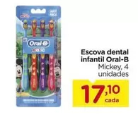 Oferta de Oral-B - Escova Dental Infantil por R$17,2 em Carrefour