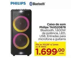 Oferta de Philips - Caixa De Som por R$1699 em Carrefour