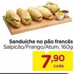 Oferta de Sanduíche no pão francês por R$7,9 em Carrefour