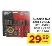 Oferta de Universal - Suporte Fixo Para Tv por R$29,99 em Carrefour