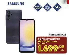 Oferta de Samsung - A25 por R$1699 em Carrefour