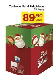 Oferta de De   - Cesta De Natal Felicidade por R$89,9 em Carrefour