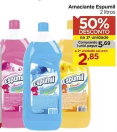 Oferta de Espumil - Amaciante por R$5,69 em Carrefour