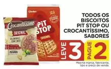 Oferta de Sabores - Todos Os Biscoitos Pit Stop Ou Crocantissimo, Sabores em Carrefour