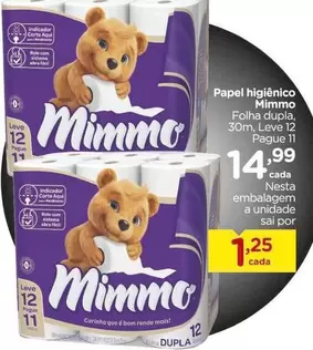 Oferta de Mimmo - Papel Higiênico por R$14,99 em Carrefour