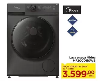 Oferta de Midea - Lava E Seca Mf200d110wb por R$3599 em Carrefour