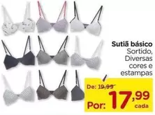 Oferta de Sutiã Basico por R$17,99 em Carrefour