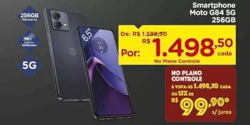 Oferta de De   - Smartphone Moto G84 5g 256gb por R$1498,5 em Carrefour