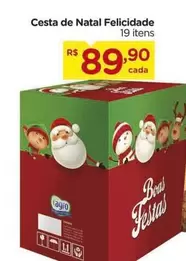 Oferta de De   - Cesta De Natal Felicidade por R$89,9 em Carrefour