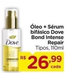 Oferta de Dove - Óleo + Sérum Bifasico Intense Repair por R$26,99 em Carrefour