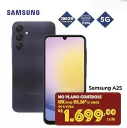 Oferta de Samsung - A25 por R$1699 em Carrefour