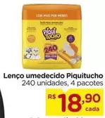 Oferta de Piquitucho - Lenço Umedecido por R$18,9 em Carrefour