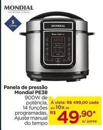 Oferta de Mondial - Panela De Pressão por R$499 em Carrefour