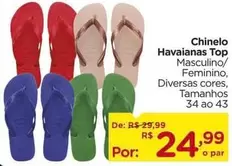 Oferta de Havaianas - Chinelo Top por R$24,99 em Carrefour