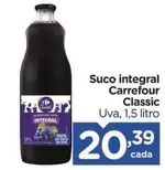 Oferta de Carrefour - Suco Integral Classic por R$20,39 em Carrefour