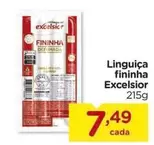 Oferta de ExCelsior - Linguiça Fininha por R$7,49 em Carrefour